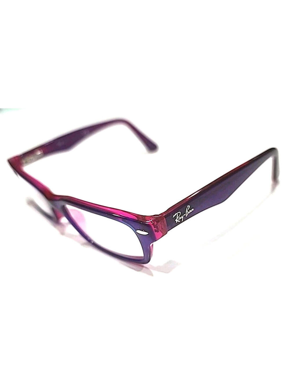 Ray Ban Jr RB1530 3666 Small Youth Kids Purple Rectangle Eyeglasses 46-16 125